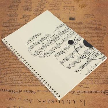 Imagem de RiToEasysports Caderno de Notação Musical, Caderno de Papel de Qualidade para Escritores de Partituras Musicais, 50 Páginas, Urso Amarelo (padrão de urso amarelo)