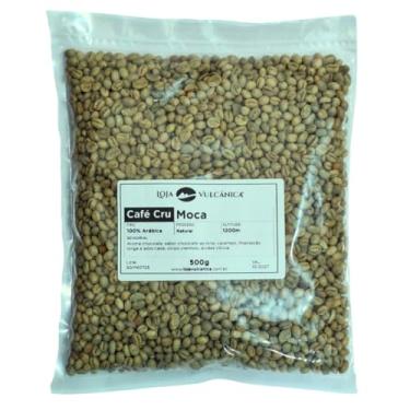 Imagem de Café Verde Cru Especial Tipo Moca Rebeneficiado 83 SCA Loja Vulcânica 500g