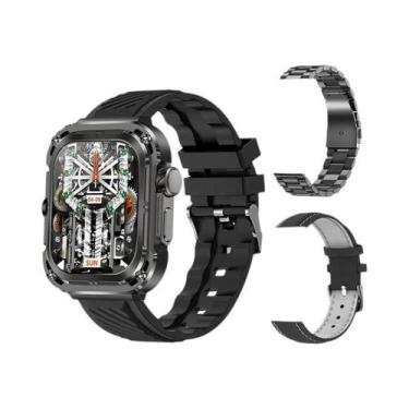 Imagem de Relógio Inteligente Militar Masculino Com GPS, NFC, Bússola, Monitoram