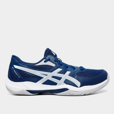 Imagem de Tênis Asics Gel Rocket 12 Masculino, Azul, Cinza, 43