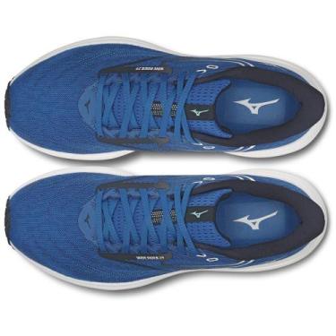 Imagem de Tênis de Corrida Mizuno Wave Rider 29 Masculino, Azul, 42