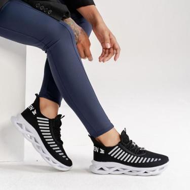 Imagem de Tênis Masculino Feminino Jaguar Esportivo Academia Treino Leve Confort