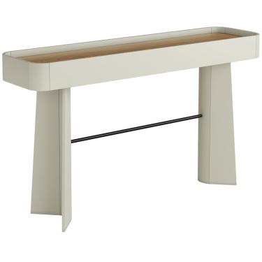 Imagem de Aparador Para Sala De Estar Orgânico Industrial Alef I03 Louro Luna Preto - Lyam Decor