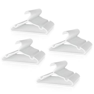 Imagem de Cabides infantis VILICK, pacote com 100 unidades, plástico antiderrapa