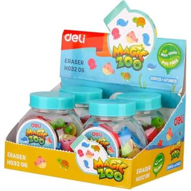 Imagem de Borrachas Decoradas, Deli, Animais Marinhos, Sortido, Display com 4