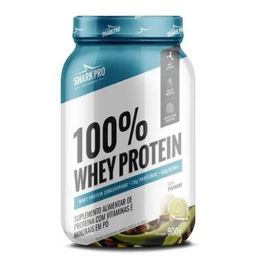 Imagem de 100% Whey Protein - 900g Pistache - Shark Pro-Masculino