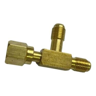 Imagem de IEUDNS Adaptador de Núcleo em T de Válvulas de 1/4'', Engate Rápido, Acessórios para Ar Condicionado