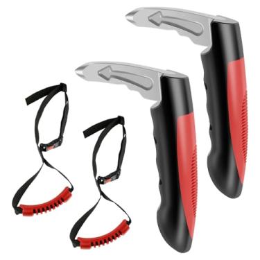 Imagem de 1/2/4 peças de bengala de maçaneta de carro, suporte de maçaneta de porta de carro portátil, suporte de assistência de maçaneta de carro para idosos, alça de suporte de carro e alça de janela de carro