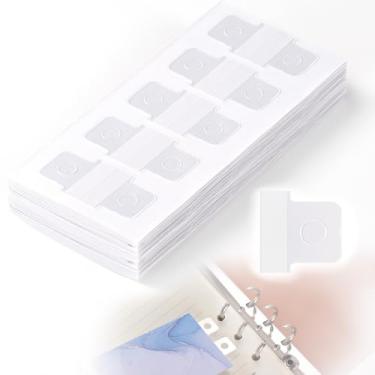 Imagem de YALOJE 500 peças de adesivos conversor de folha de refil de fichário, adesivos de reforço de furo transparente para papel perfurado, etiquetas autoadesivas para escritório, scrapbooking, planejador