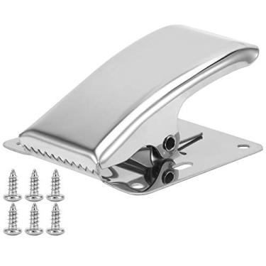 Imagem de Braçadeiras de filete de peixe, 6 peças, placa de clipe de cauda de aço inoxidável com parafusos para limpeza doméstica e externa, fácil instalação e desempenho estável