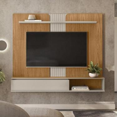 Imagem de Painel para TV até 65 polegadas, Home Linea Friburgo, Nature e Off Whi