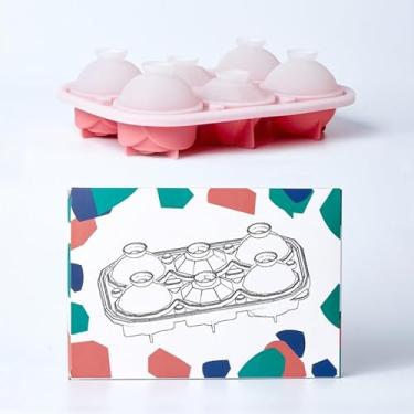 Imagem de Bandeja para cubos de gelo, bandeja de gelo para freezer com tampa, bandejas de gelo de silicone para congelamento