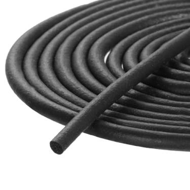 Imagem de Tira de vedação climática de borracha de espuma, 2 mm de diâmetro x 4 metros (13,12 pés) de borracha sólida EPDM redonda para reduzir ruído, choque e fricção