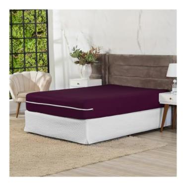 Imagem de Capa de Colchão com Ziper Queen (Roxo)