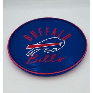 Imagem de Proformance Home Bandeja redonda para servir com logotipo NFL Buffalo Bills Script de 35,5 cm