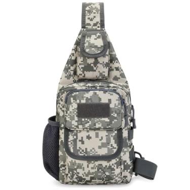 Imagem de Mochila de ombro, bolsa mensageiro, ajustável, portátil, masculina, caminhada, esportes