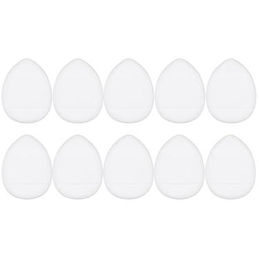 Imagem de 10 peças de esponja compacta de pó de dedo, esponja de maquiagem, fixador de maquiagem molhado ou seco