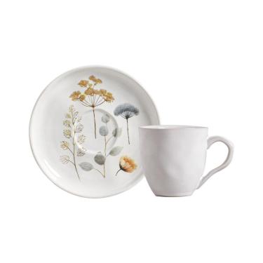 Imagem de Conjunto com 6 Xícaras De Chá Orgânico 170ml com 6 Pires Bio Bella