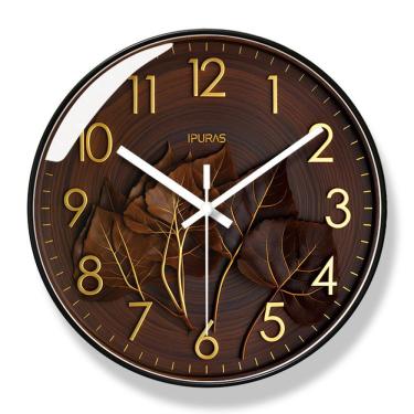 Imagem de Relógio de parede luxuoso minimalista de 30 cm silencioso sem tique-taque