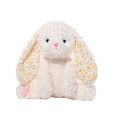 Imagem de Boneca de desenho animado de pelúcia Bunny Stuffed, orelha floral, 38 cm