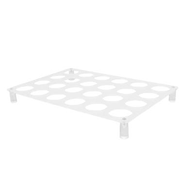 Imagem de Fabater Organizador de Gaveta de Copo K, Suporte de Cápsula de café de Bancada Plana Com 24 Slots, Suporte de Armazenamento de Cápsula café Acrílico, Bandeja (4mm/0,16 pol. de espessura)