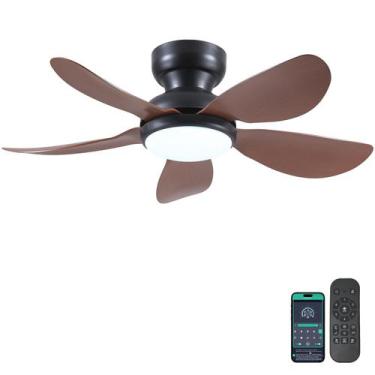 Imagem de Ventilador de teto Kviflon de 36 polegadas com luz e controle remoto m
