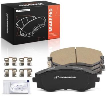 Imagem de A-Premium Conjunto de pastilhas de freio a disco de cerâmica frontal compatível com modelos Nissan e Infiniti - Sentra 2000-2006, 240SX 1989-1994/1997-1998, Axxess 1990-1993, Stanza 1990-1992, G20