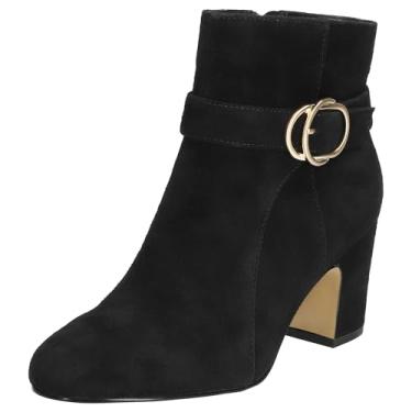 Imagem de Bella Vita Botas femininas Gamela, Couro Kidsuede preto, 11 Wide