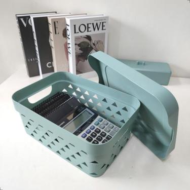 Imagem de Cesto Organizador Médio Retangular Acessórios Jacki Design, Cinza