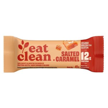 Imagem de Barra de Proteína Vegetal Eat Clean com 12g de Proteína Sabor Salted Caramel 45g