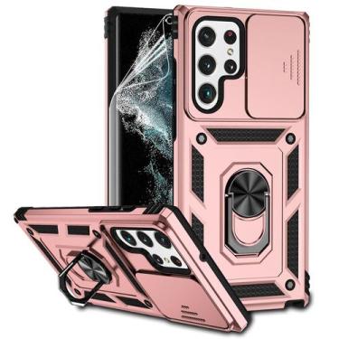 Imagem de Capa de telefone M MAIKEZI Samsung Galaxy S22 Ultra 6.8" rosa dourada