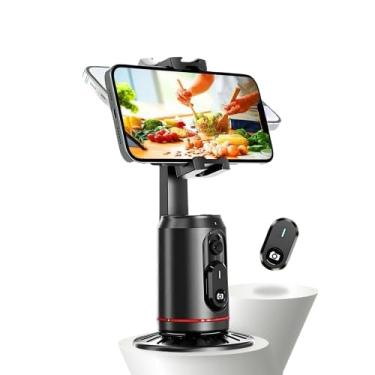 Imagem de Suporte Estabilizador Gimbal com Rastreamento Facial 360°, Base Giratória Automática, Controle Remoto, Compatível com Smartphones, para Gravação de Vídeos e Fotos