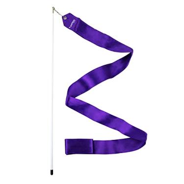 Imagem de CSI Cannon Sports Varinha de fita de ginástica 5m estilo olímpico, roxo