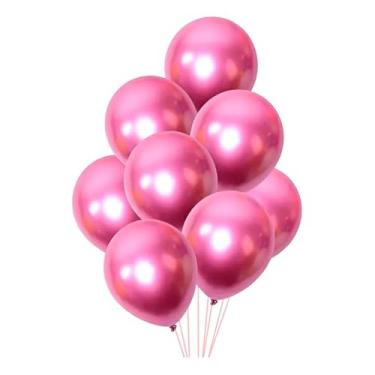 Imagem de 50 Balão Bexiga Metalizada Nº 10 Decoração De Festa Metalizada Aniversário Casamento Evento Painel (25,ROSA)