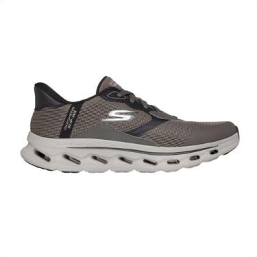 Imagem de Tênis Running Masculino Skechers Go Walk Glide-Step 2.0 Marrom, Dktp, 