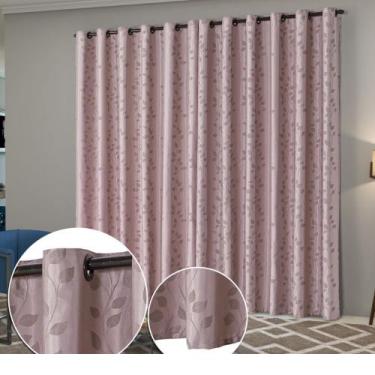 Imagem de Cortina Sala Quarto Semi Blackout Jacquard 3.00m x 2.80m Atena - Paulo