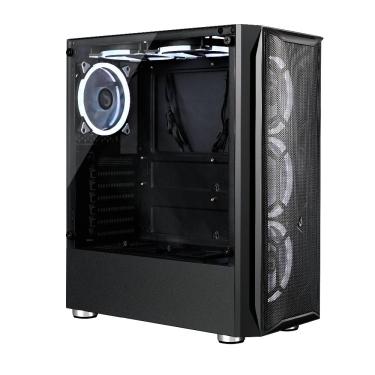 Imagem de Gabinete Gamer Rise Mode Z03 Mid Tower Vidro Temperado USB 3.0 S/ Fans Preto - RM-Z03-03-FB