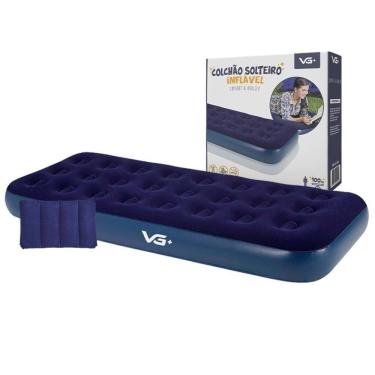Imagem de Colchão Solteiro Inflável + Travesseiro Vg Plus