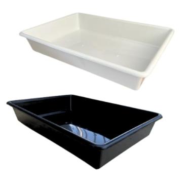 Imagem de Bandeja Plastica Grande Para Gaiola E Viveiro Com 44x30x75cm Para Roedores E Passaros(2 BRANCO)