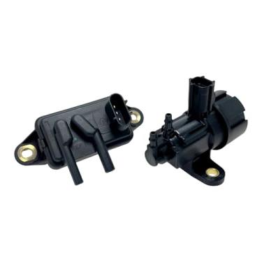 Imagem de HYNYHT Válvula solenoide de vácuo EGR + kit de sensor de feedback de pressão EGR F77Z9J460AB+F63Z9J459AA compatível com F-150 F-250 F-350 Ranger Sable B3000 B2500 Navigator Town Car