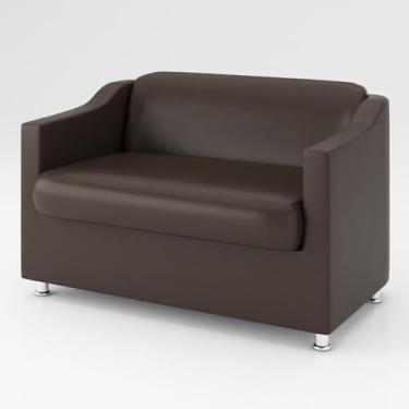 Imagem de Sofá Namoradeira Decorativa 2 Lugares - Balaqui Decor Cor:marrom