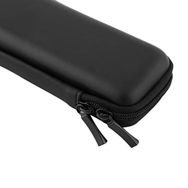 Imagem de Luqeeg Porta-lápis Portátil Preto EVA Shell Caneta Porta-lápis Com Bolso Embutido e Alça Elástica para Cigarro Eletrônico - Perfeito para Canetas-tinteiro, Canetas Esferográficas - Ecológico e Leve