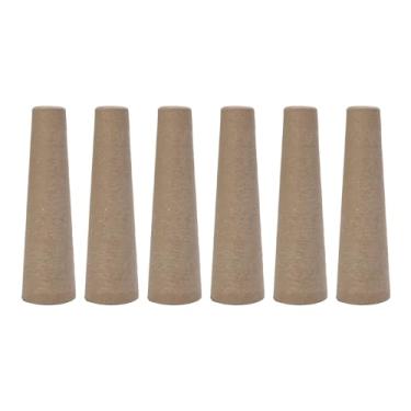 Imagem de Tubo de enrolamento de bola de fio, 6 peças, enrolador de lã de papel premium, multifuncional, tubo de tecelagem para tricô artesanal, costura, bordado, artesanato