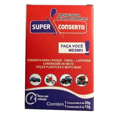 Imagem de Cola Super Conserto Instantanea Solda Plastica 32g Sem Variação único