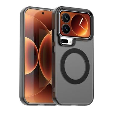 Imagem de Pzwoxukhov Capa compatível com Xiaomi 17 Pro Max, compatível com Magsafe, capa magnética à prova de choque, compatível com Xiaomi 17 Pro Max, capa preta