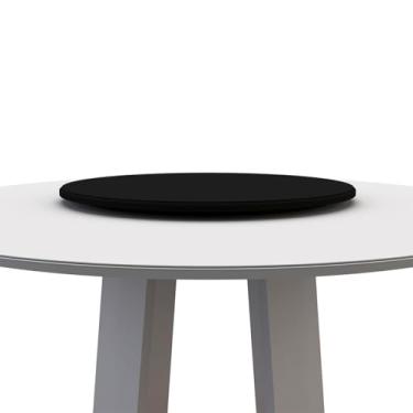 Imagem de Tampo Giratório Para Mesa Redonda 65cm Naomi - Preto - EdeCasaMoveis