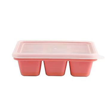 Imagem de Bandeja de Cubos Gelo Silicone com 6 Compartimentos e Tampa Bandejas Liberação Fácil para Bebidas Whiskey Cocktail Moldes Reutilizáveis em Pilha Grau Alimentar Gadget Cozinha Freezer