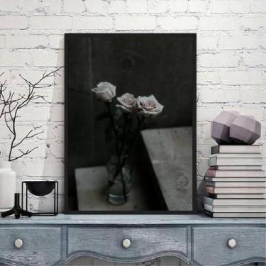 Imagem de Quadro Fotografia Vaso Com Rosas 24X18Cm - Com Vidro - Quadros On-Line