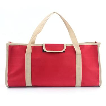 Imagem de Mala de Ferramentas, Mala de Ferramentas Com Carga de 20Kg. Dobrável para Uso Externo (Vinho vermelho)