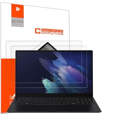 Imagem de YINOVEEN Pacote com 2 protetores de tela antirreflexo fosco de 15,6 polegadas para Samsung Galaxy Book 4/3/2 NP750QGK NP750XGK NP750QFG NP750XFG, Galaxy Book 2 Pro NP950XED NP950XEE, filtro de
